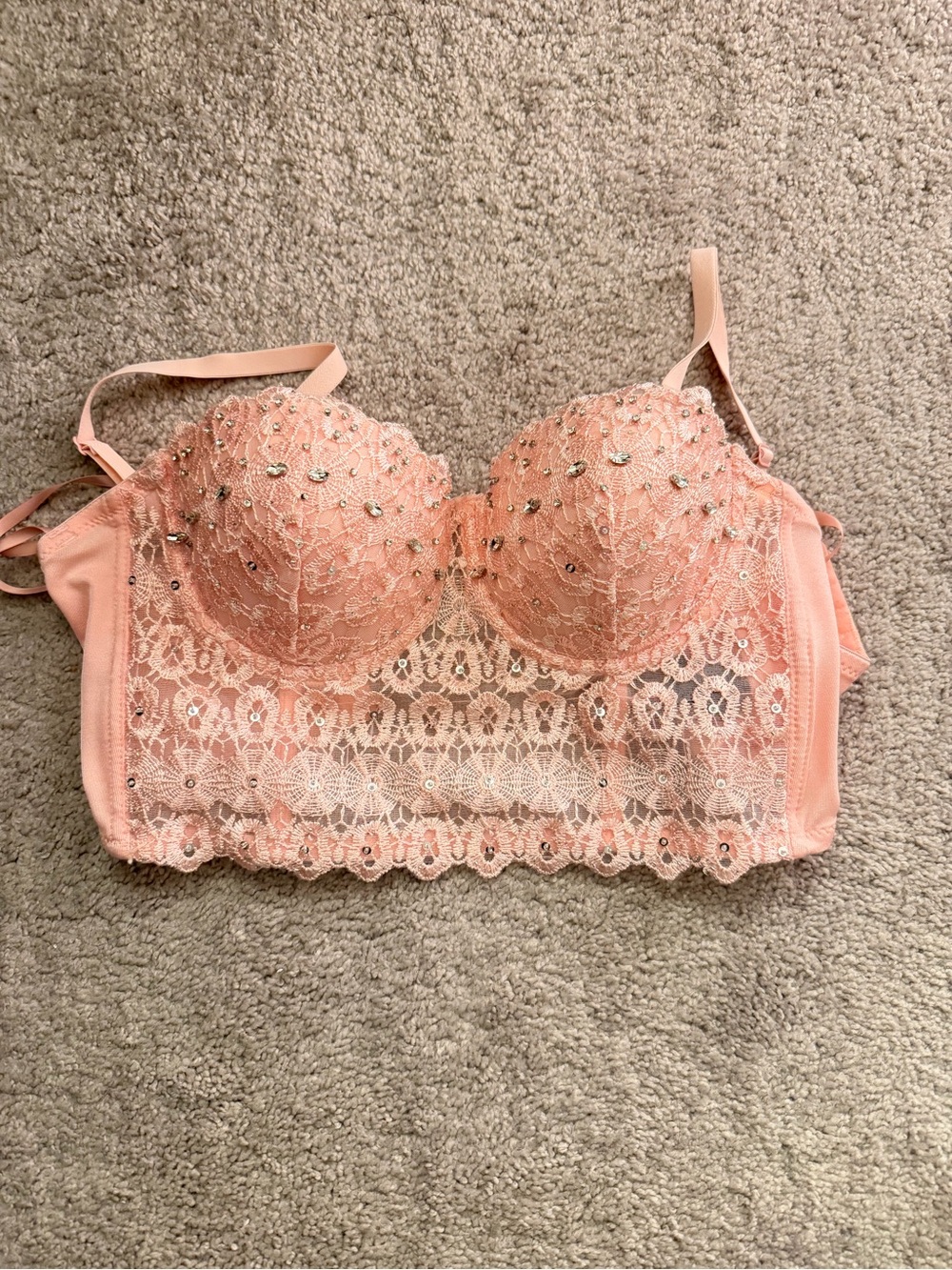 Pretty Sparkly and pink corset top
